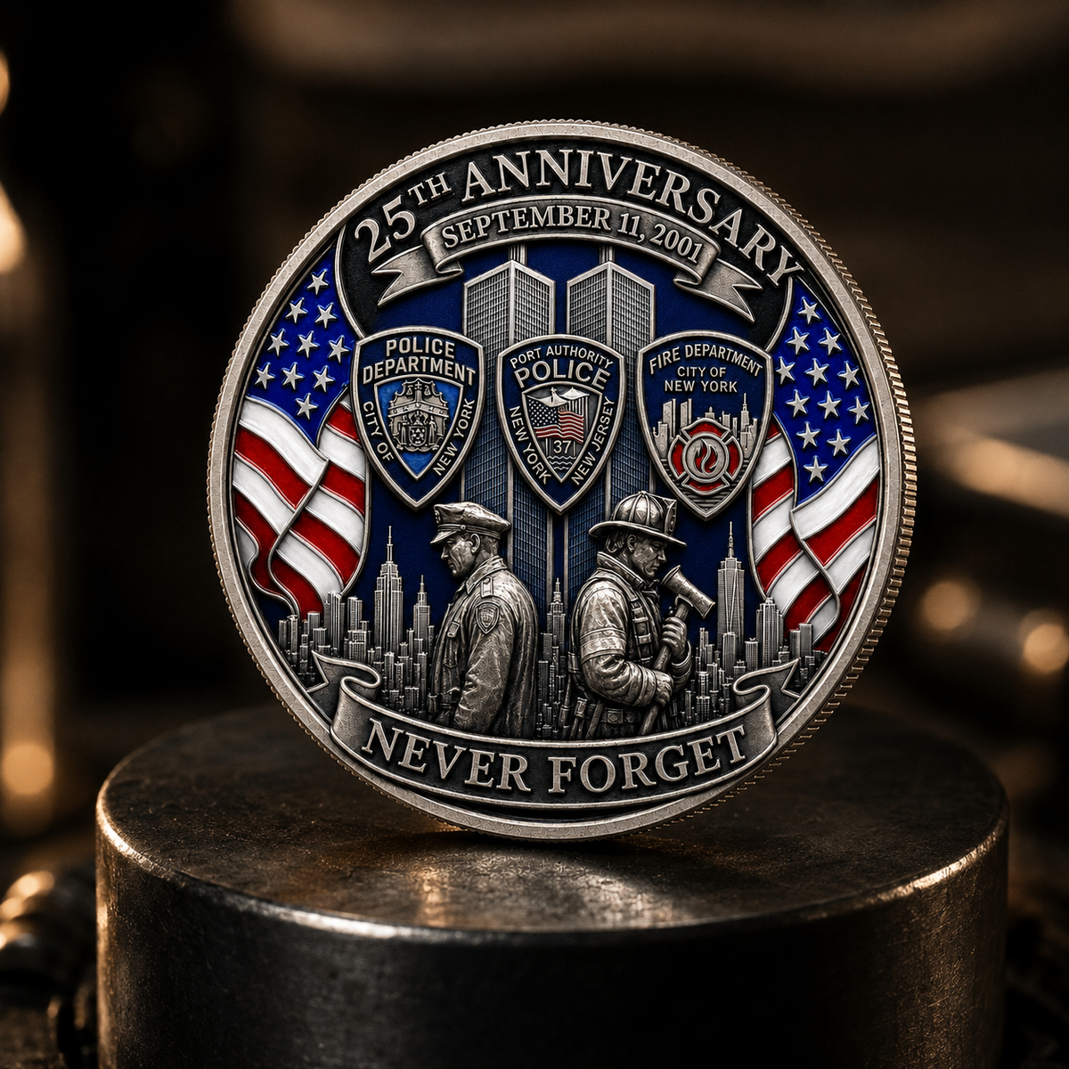 Never Forget 9/11 – 25th Anniversary Unity & Hope Commemorative Coin