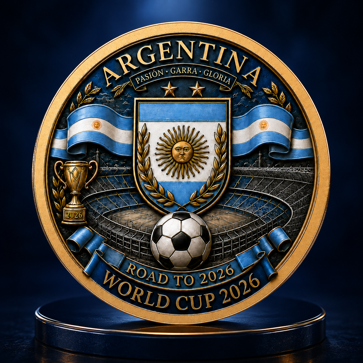 Argentina Premium WC26 Commemorative Coin