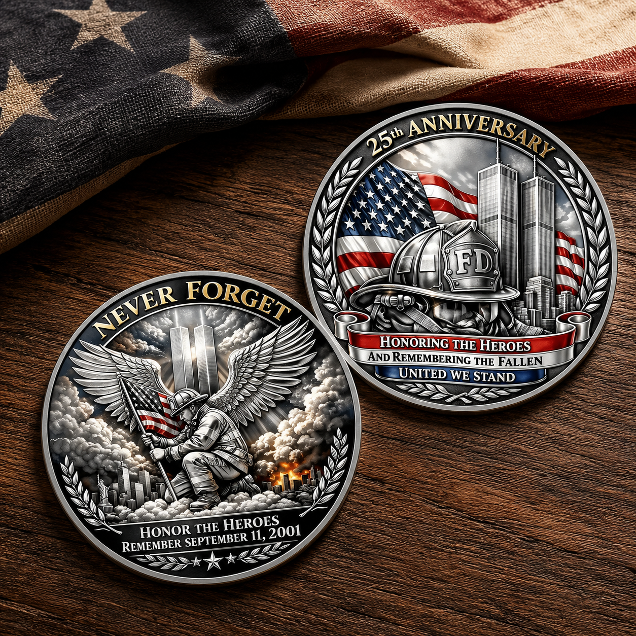 25th Anniversary Honor the Heroes & Remember the Fallen Commemorative Coin