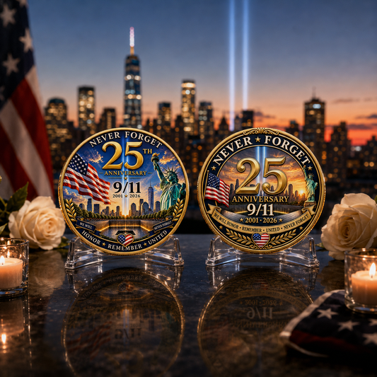 The "Honor. Remember. United." 25th Anniversary 9/11 Tribute Coin