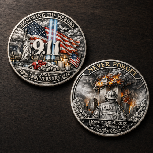 FDNY Honoring the Heroes 25th Anniversary Commemorative Collectible Gift