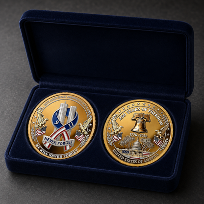 250 Years America 911 Remembrance 25th Anniversary Coin