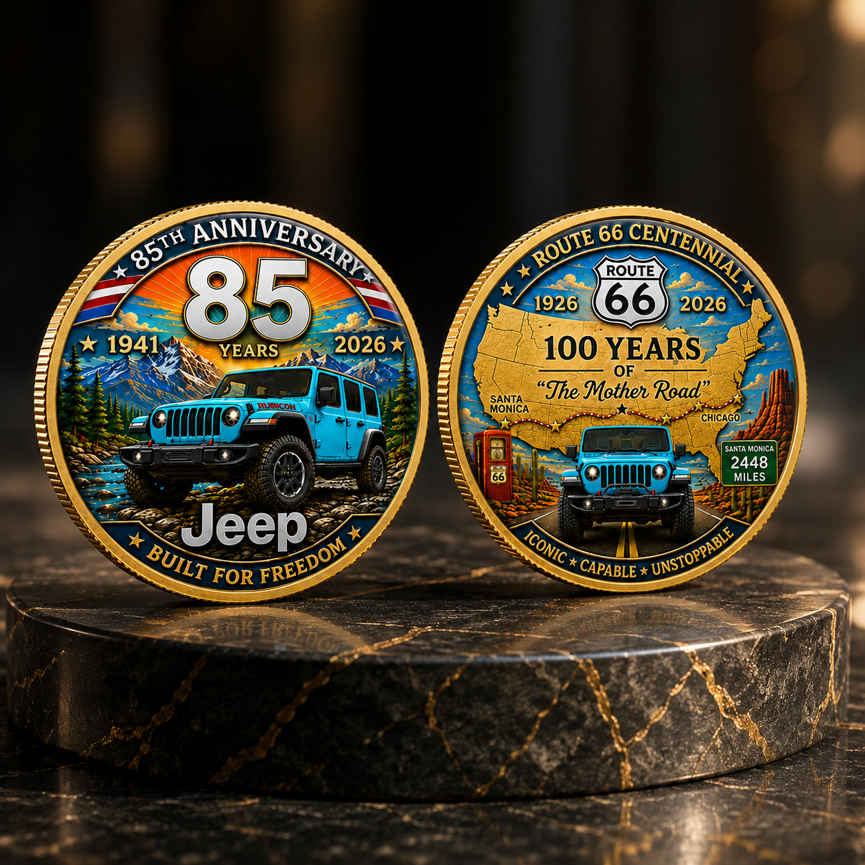 Jeep 85th Anniversary Evolution Commemorative Coin