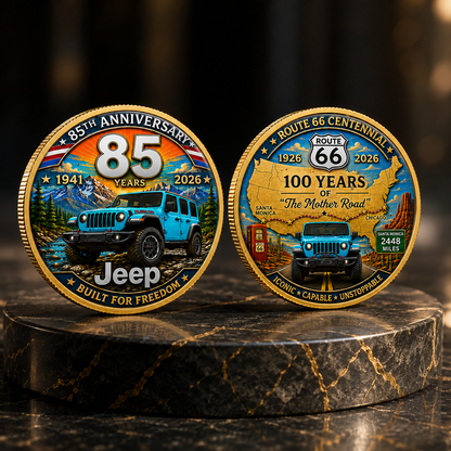 Jeep 85th Anniversary Evolution Commemorative Coin