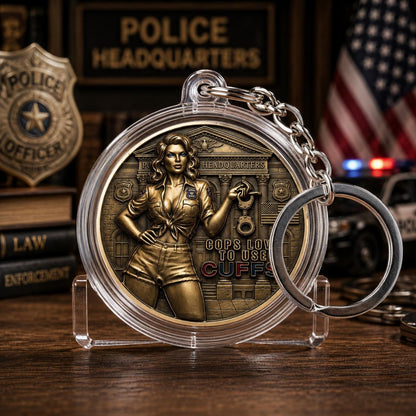 Cops Love Big Busts Cops Love To Use Cuffs Challenge Coin