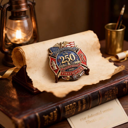 Commemorative Firefighter Badge for US 250th Anniversary