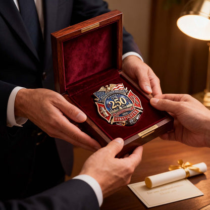 Commemorative Firefighter Badge for US 250th Anniversary