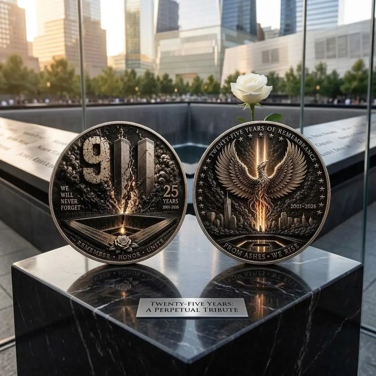 9/11 25th Anniversary Memorial Coin