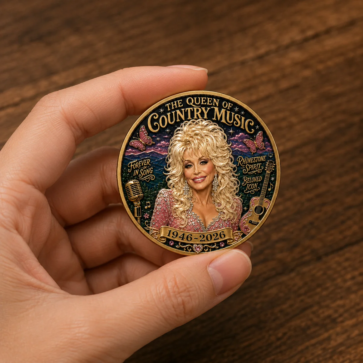 🎸🦋Queen of Country Music Memorial Commemorative Coin