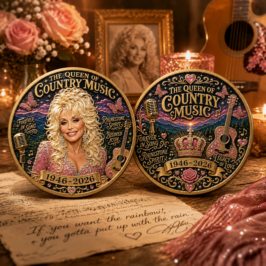 🎸🦋Queen of Country Music Memorial Commemorative Coin